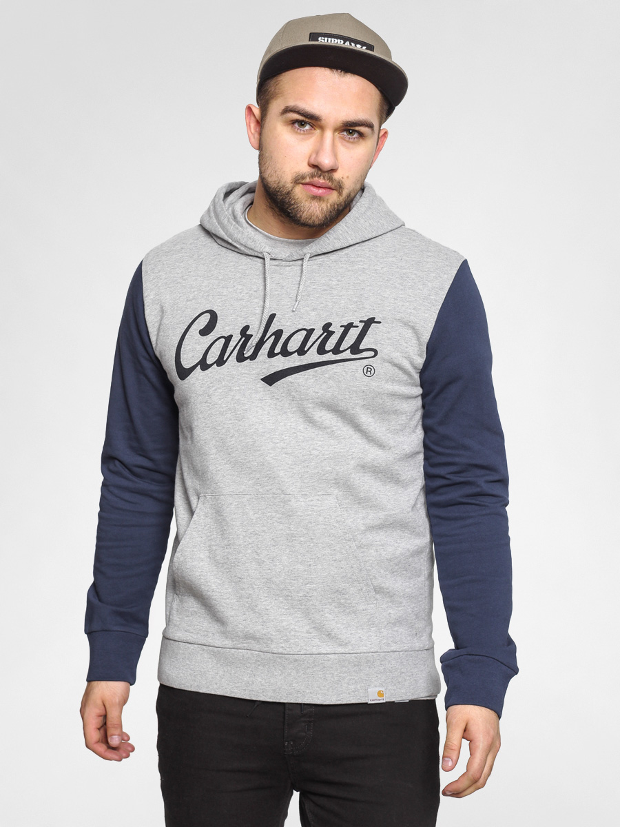Bluza Carhartt League Sweat HD (grey heather/duke blue/black)
