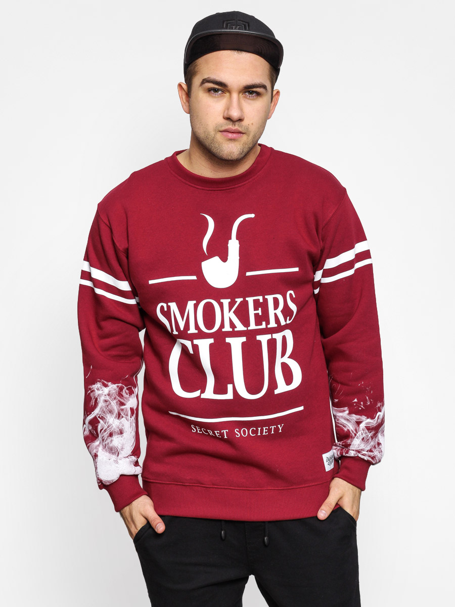 Bluza Diamante Wear Smokers Club (burgundy)