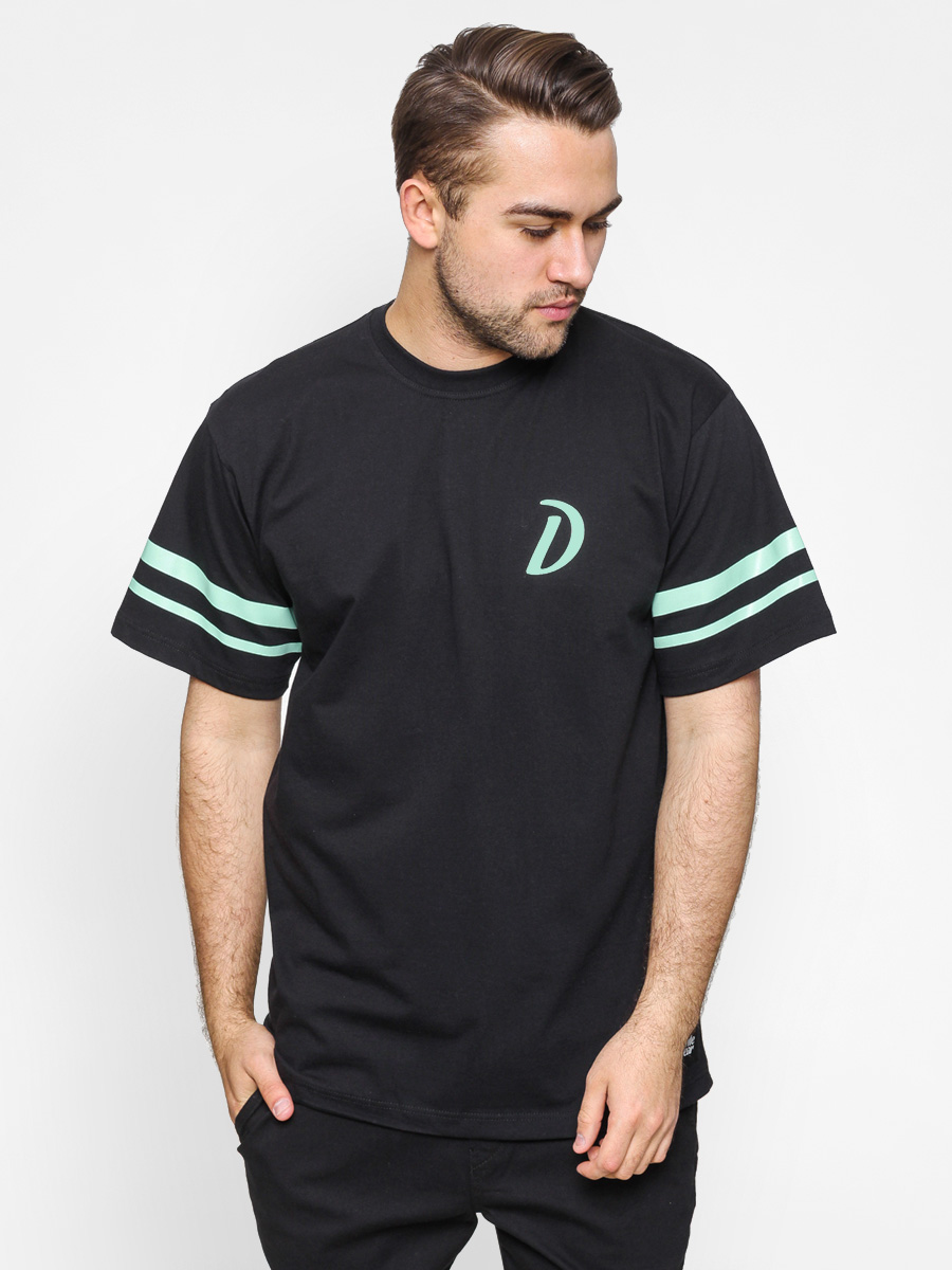 T-shirt Diamante Wear D Stripes (black/mint)