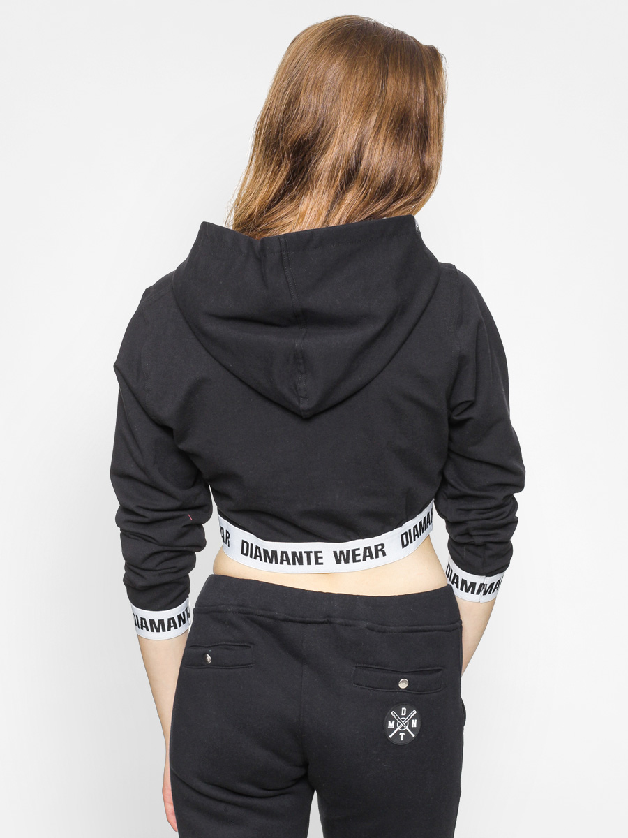 Bluza z kapturem Diamante Wear Diamante Cropped HD Wmn (black)