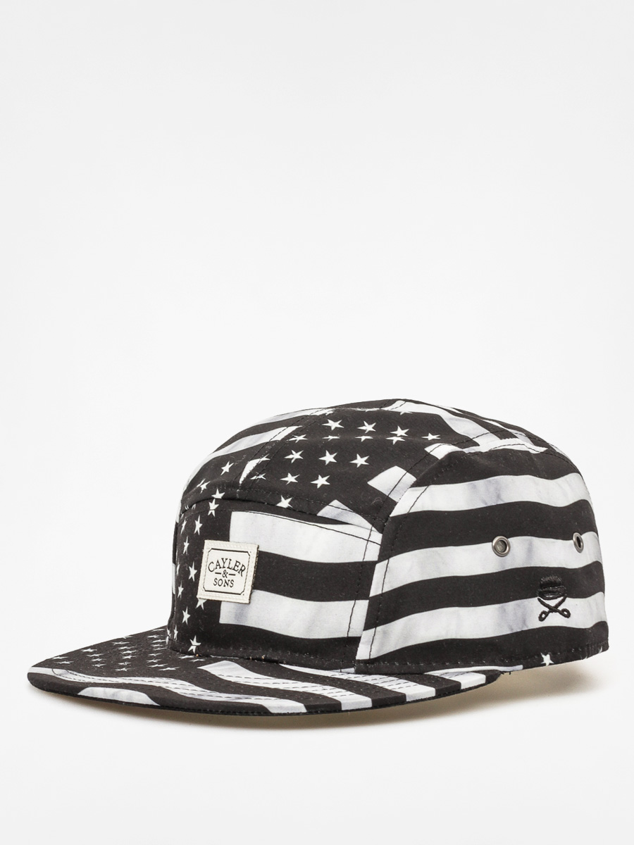 Czapka z daszkiem Cayler & Sons Flagged 5 Panel ZD (black/white)