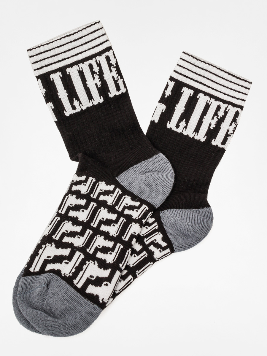 Skarpetki Malita Thug Life (black/grey)