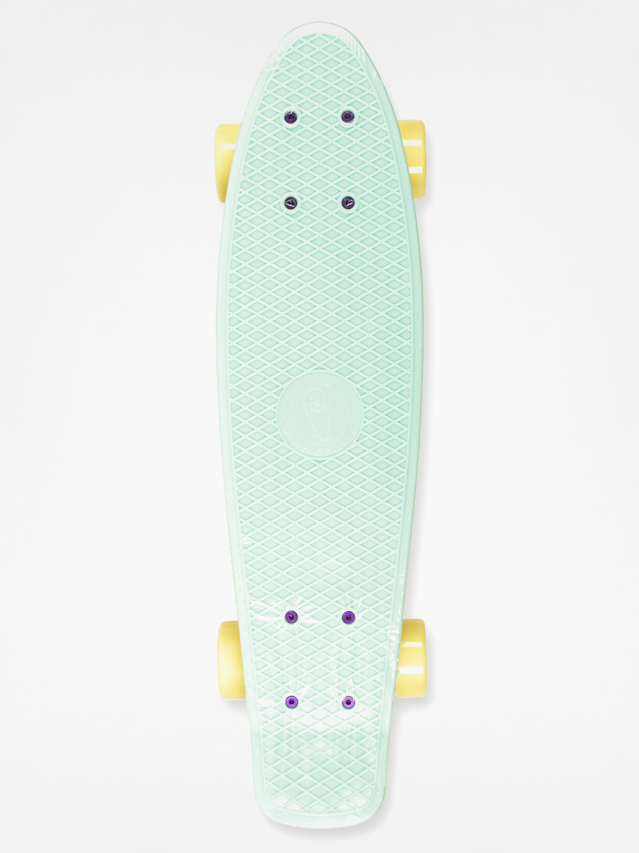 Deskorolka cruiser Fish Skateboards 02 (mint/yellow/pink)