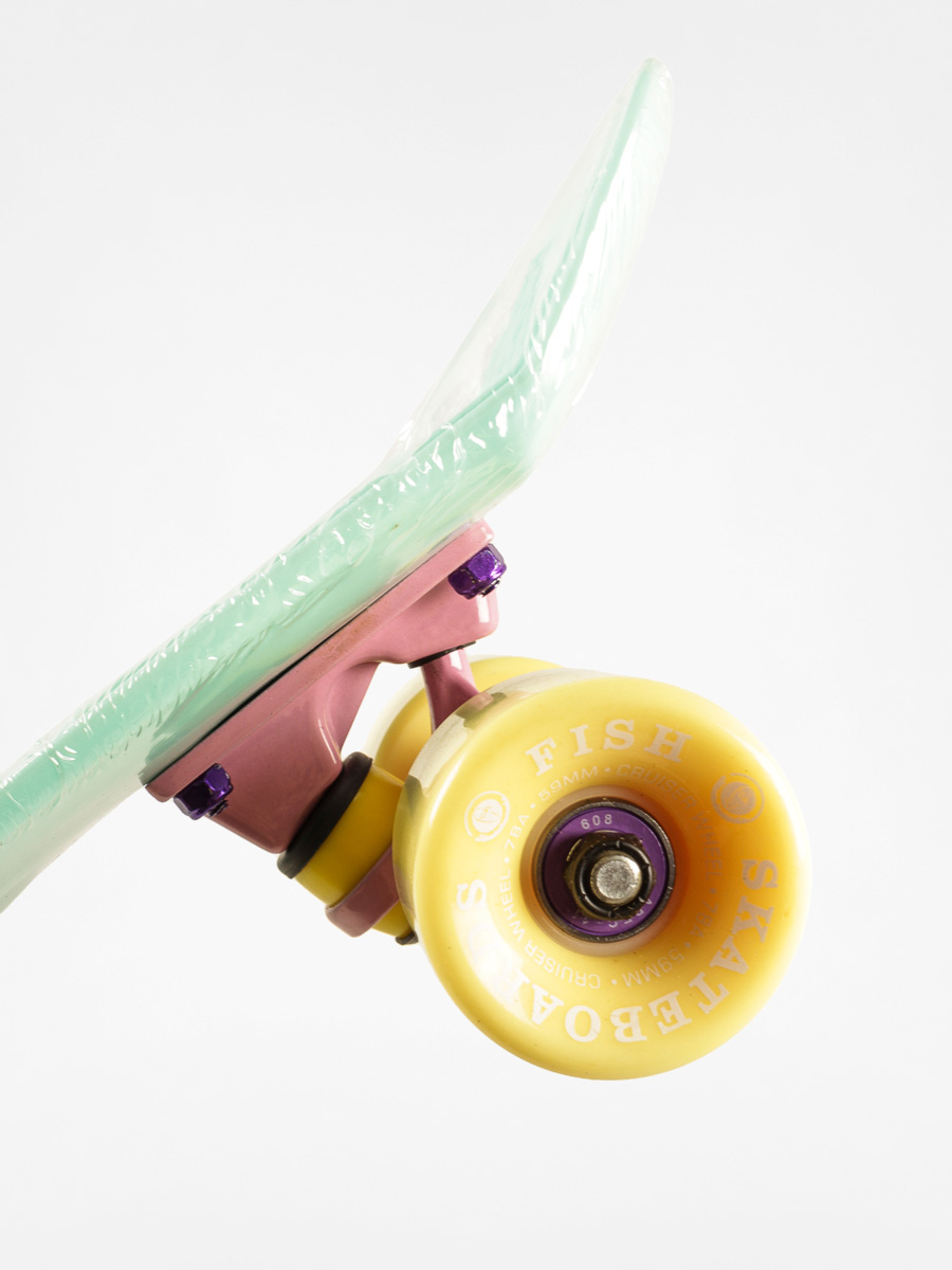 Deskorolka cruiser Fish Skateboards 02 (mint/yellow/pink)