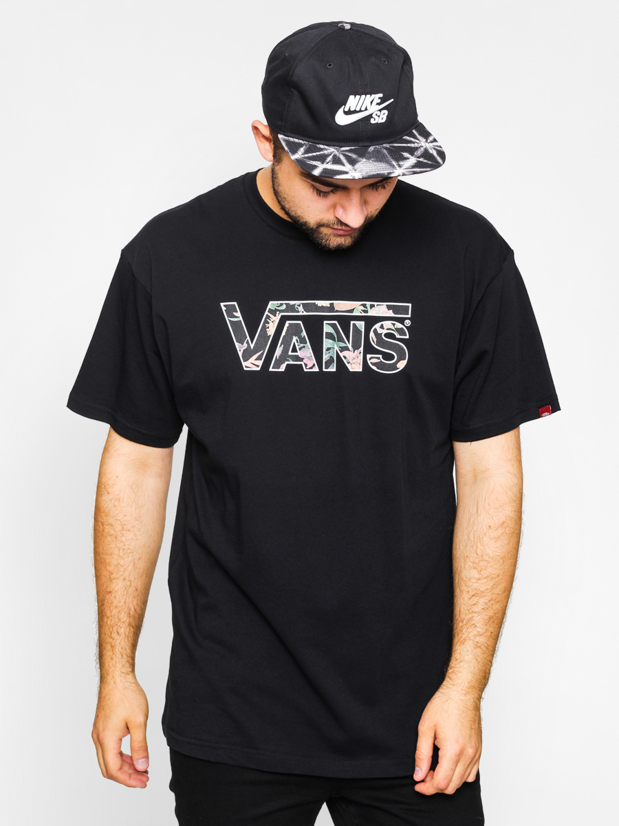 T-shirt Vans Vans Classic Logo (black/death bloom)