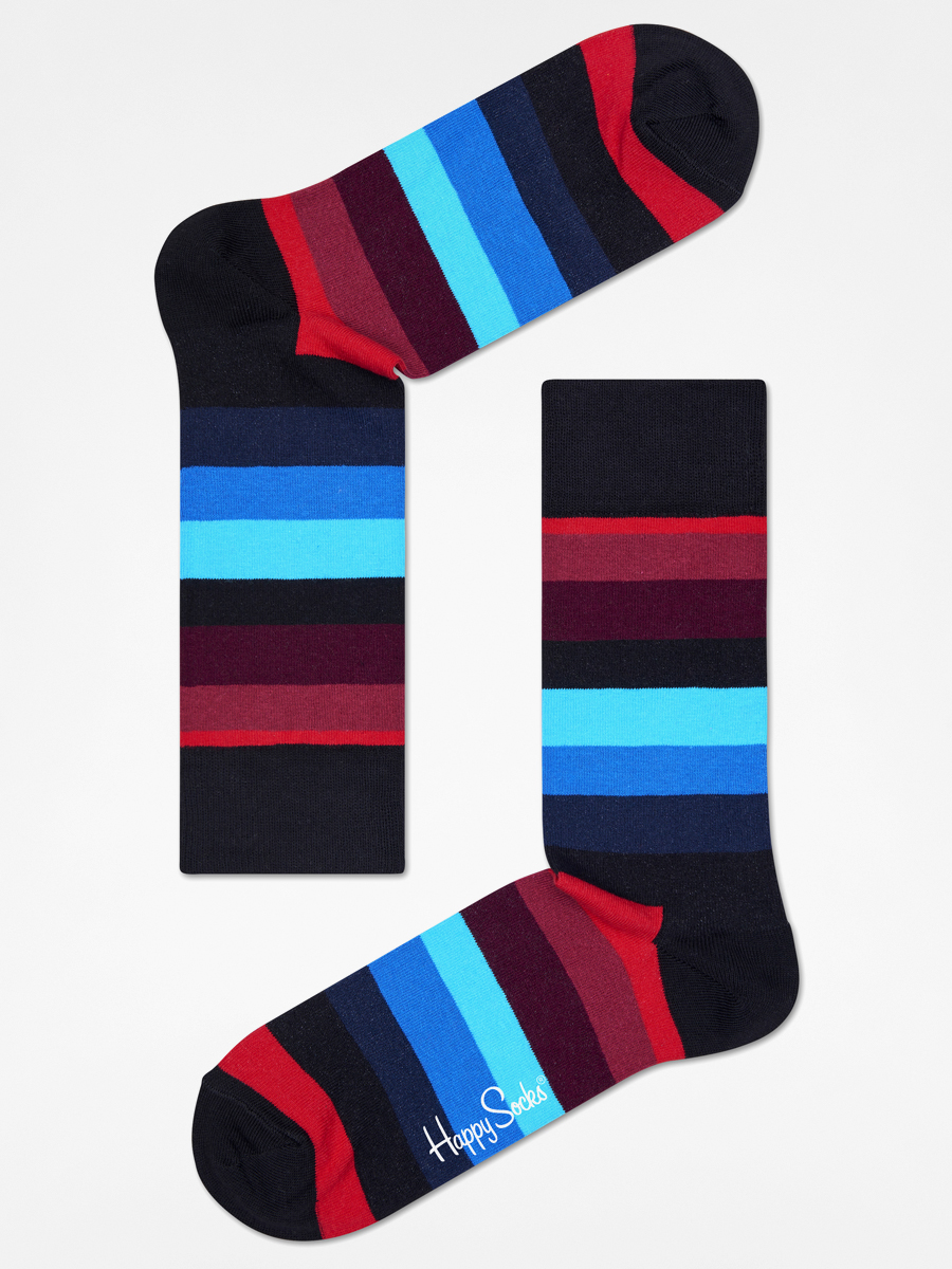 Skarpetki Happy Socks Stripe (black/red/blue)