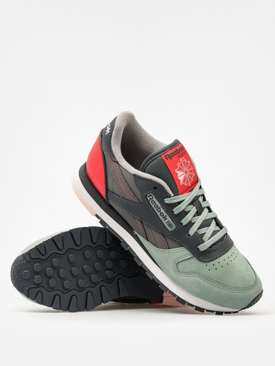 Buty Reebok Classic Leather Pm Wmn (sage/shrk/grpht/red/pnk)
