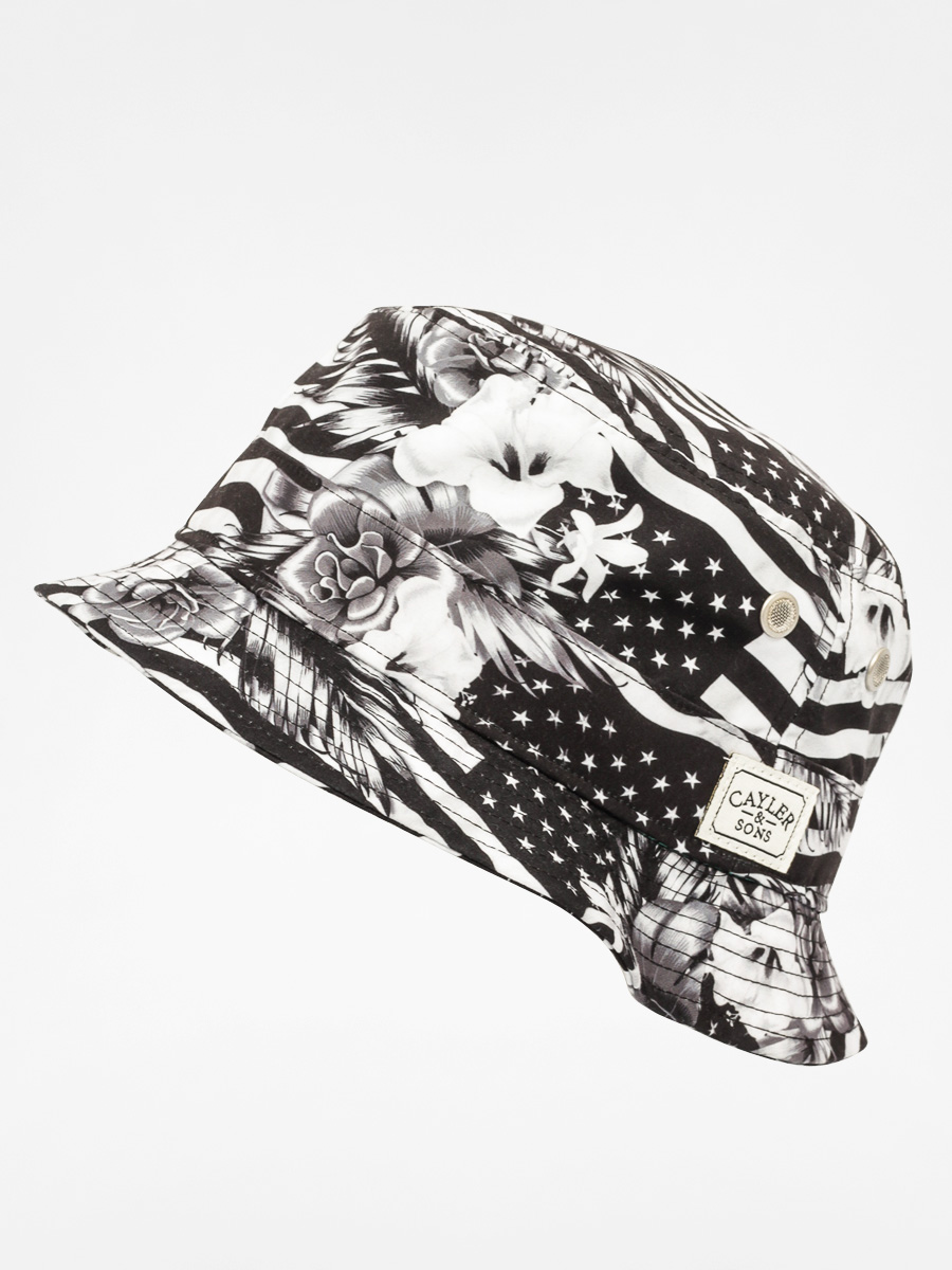 Kapelusz Cayler & Sons Flagged Bucket Hat (black/white)
