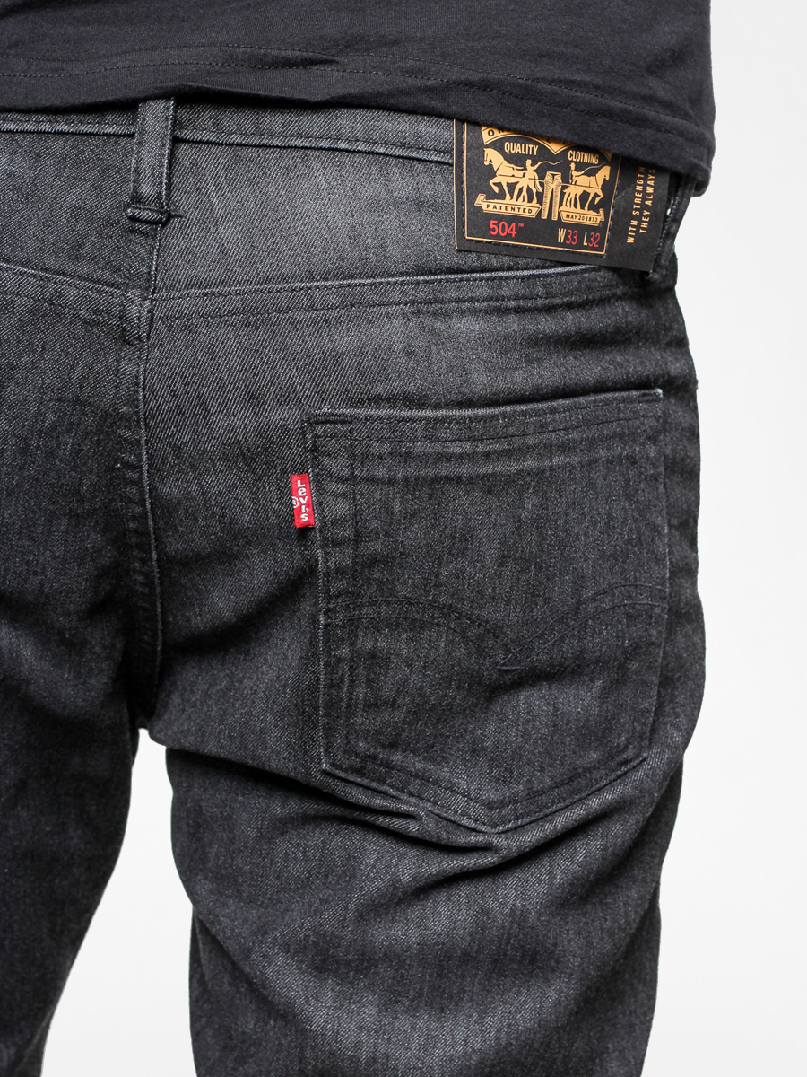 Spodnie Levi's 504 Straight (black)