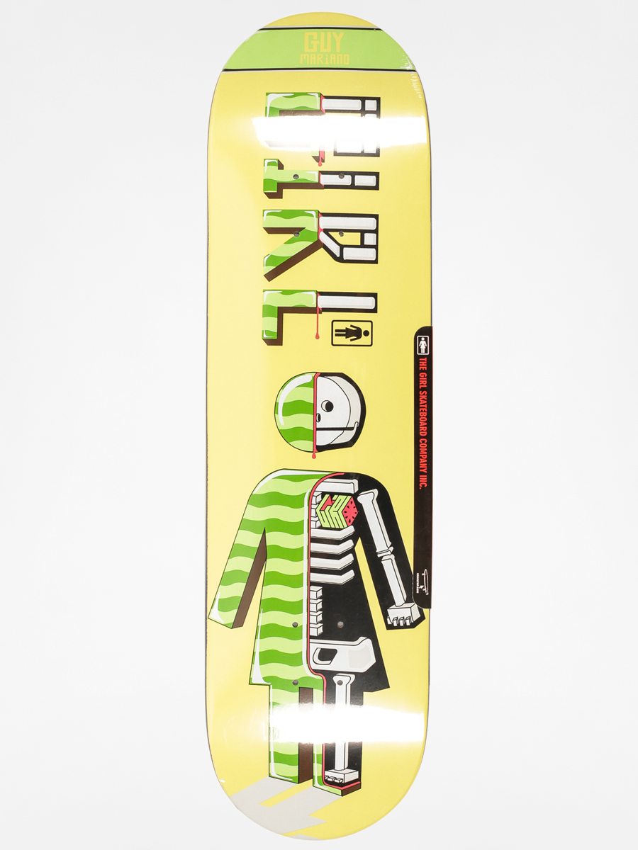 Deck Girl Skateboard Mariano (yellow/green white black)