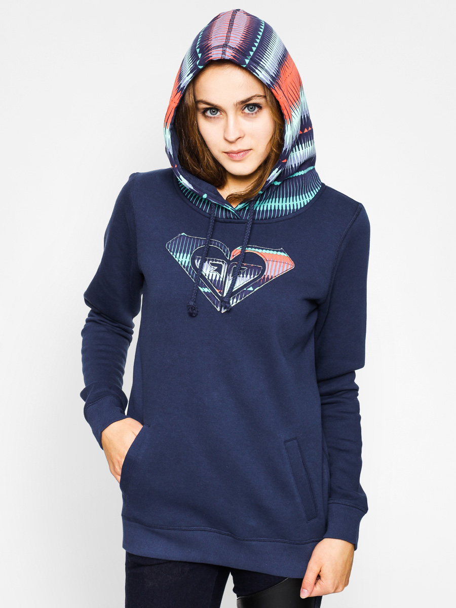 Bluza z kapturem Roxy Cozy HD Wmn (navy/multi)