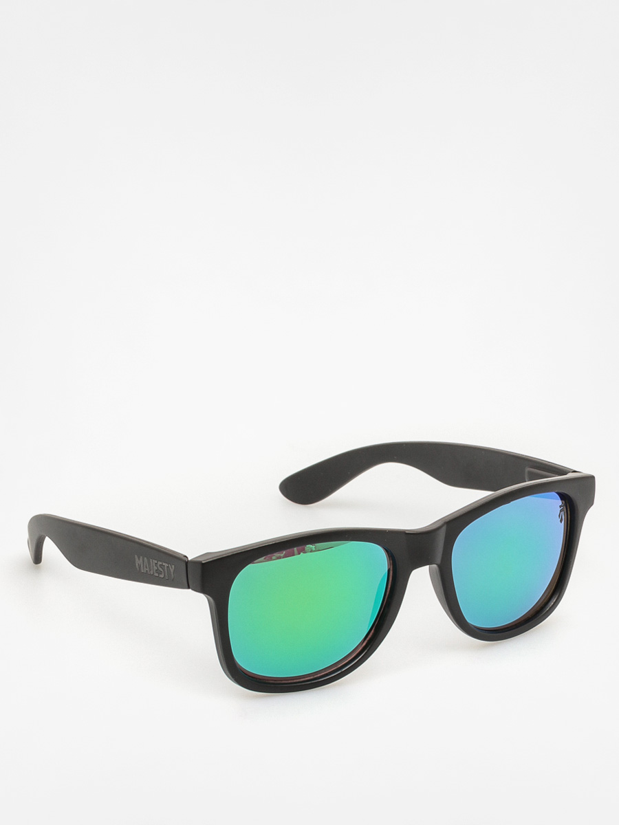 Okulary przeciwsłoneczne Majesty Shades L (matt black/polished black green lenses)