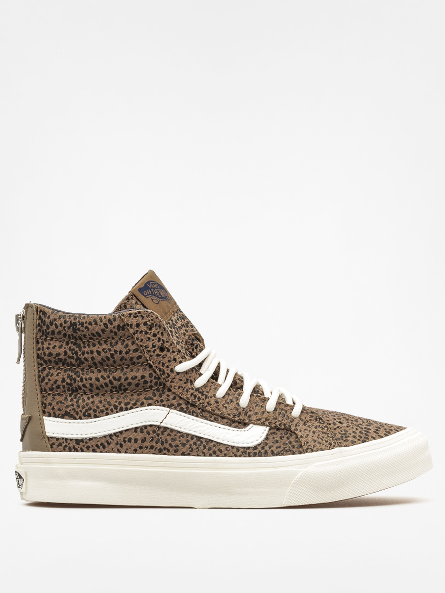 Buty Vans Sk8 Hi Slim Zip (cheetah suede/black/tan)