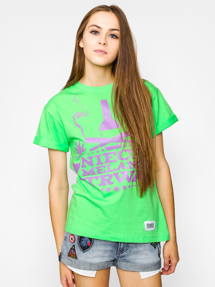 T-shirt Diamante Wear Niech Melanż Trwa Wmn (lime/purple)