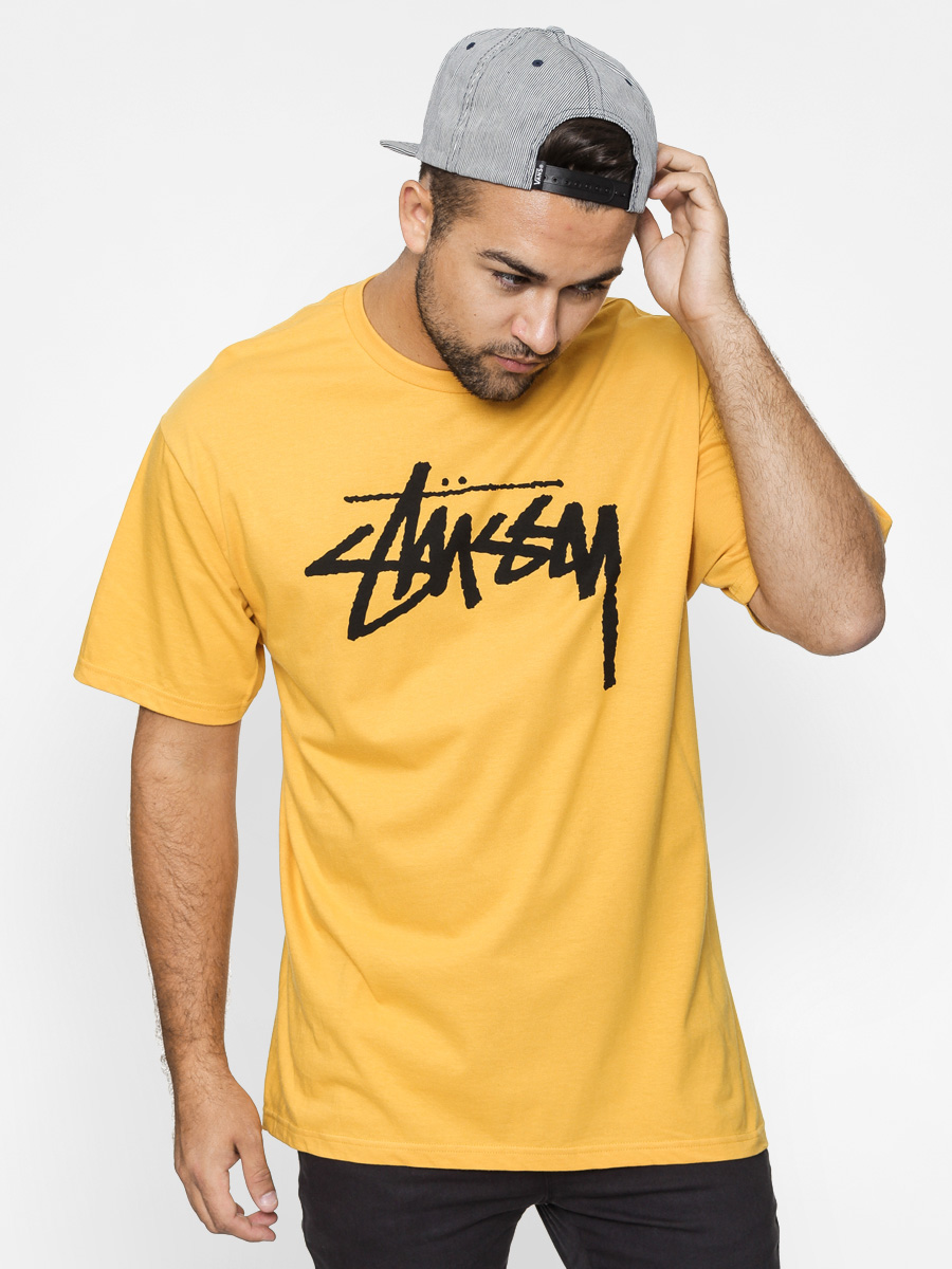 T-shirt Stussy Stock Tee (mustard)