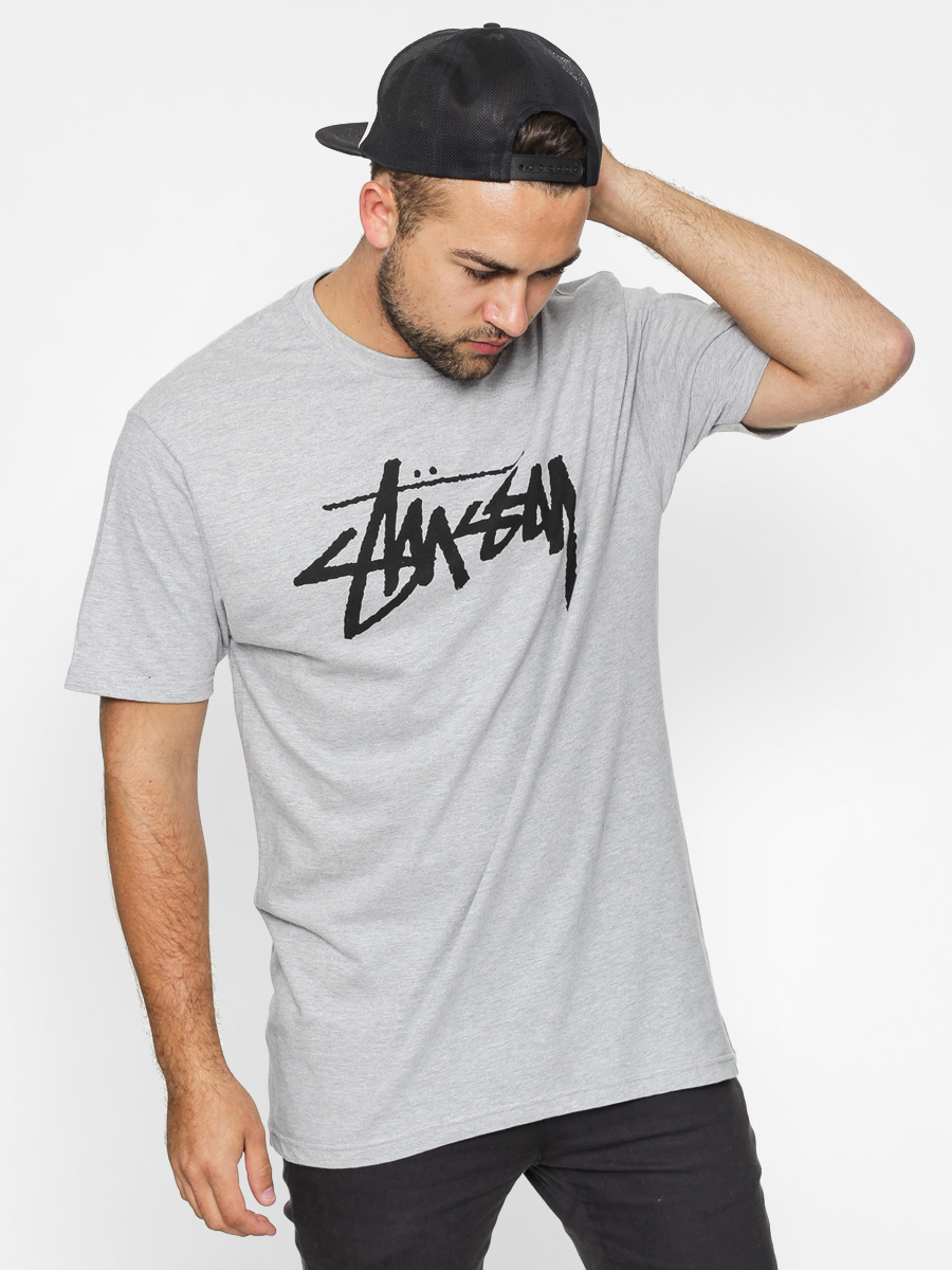 T-shirt Stussy Stock Tee (grey heather)