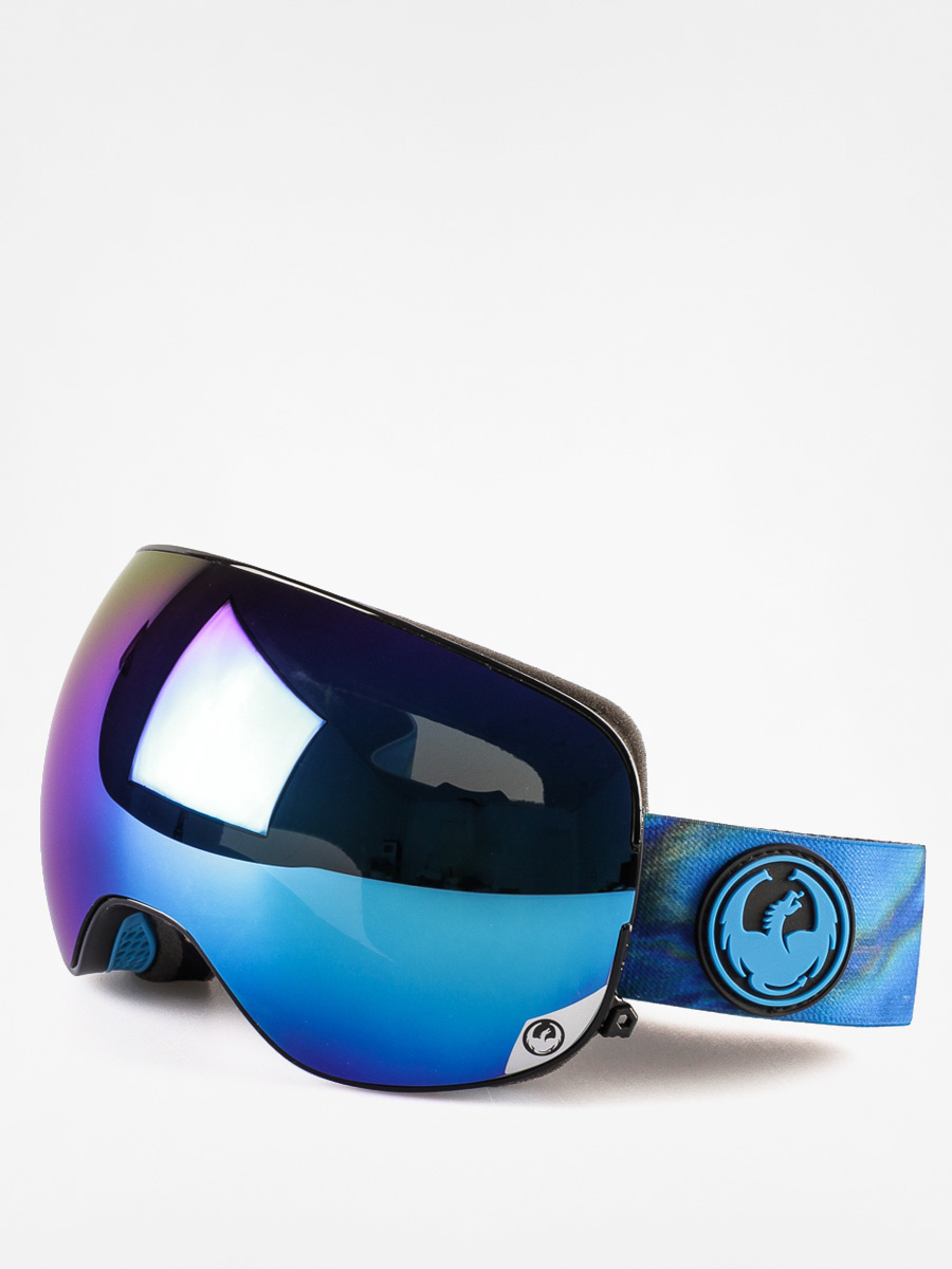 Gogle Dragon APX2 Four (spill/dark smoke/blue+yell/red ion)