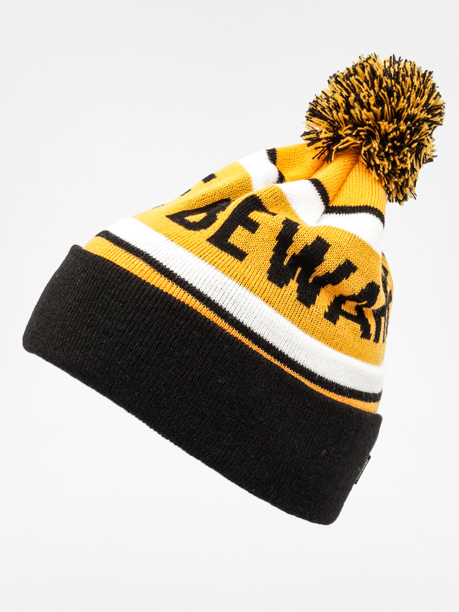 Czapka zimowa Grizzly Griptape Beware Pom Beanie (black)