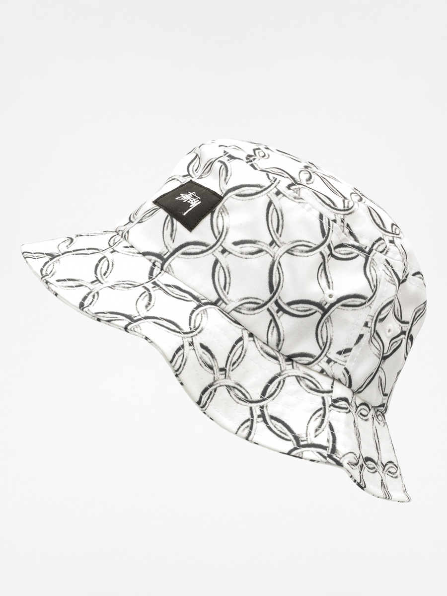 Kapelusz Stussy Chain Bucket Hat (white)