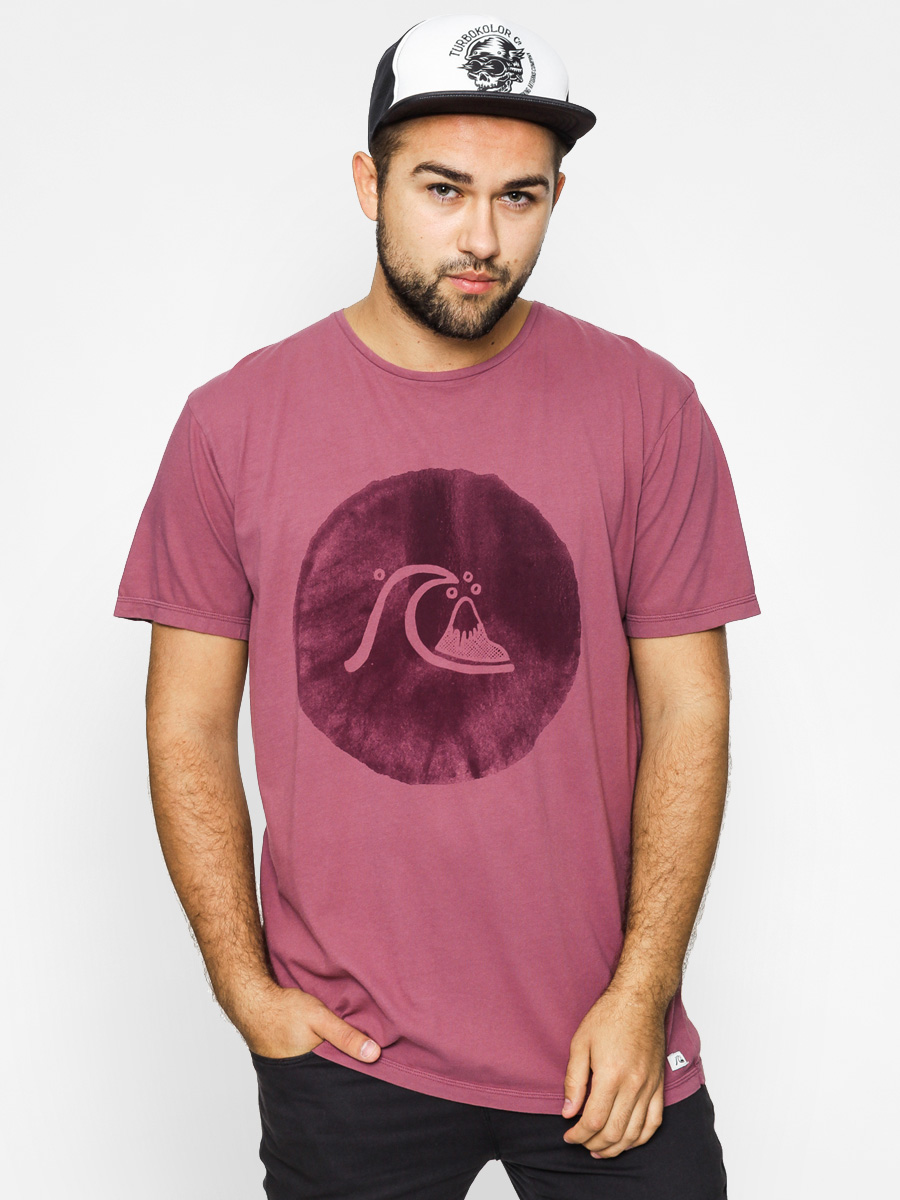 T-shirt Quiksilver Dyed Rising Sun Tees (maroon)