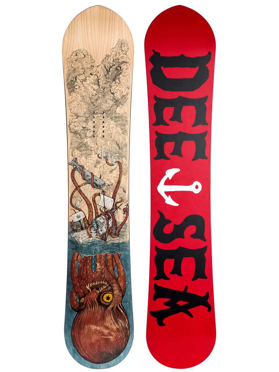 Męska Deska snowboardowa DC Supernatant (red octopus print/red black)