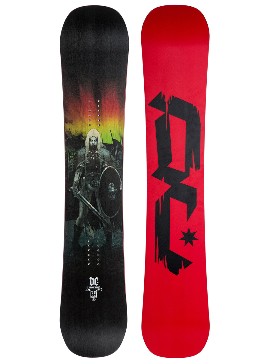 Męska Deska snowboardowa DC Media Blitz (woman 1 print/red black)