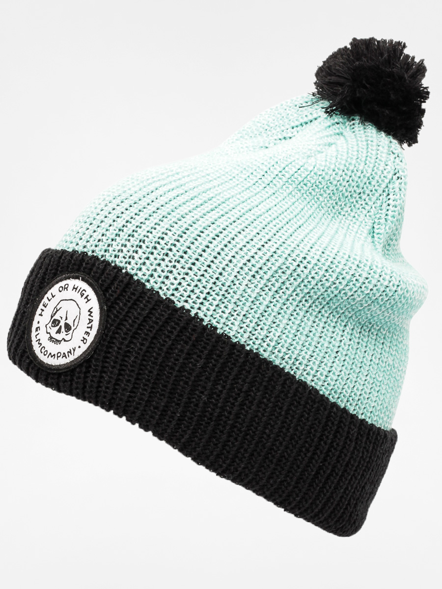 Czapka zimowa Elm Company Holeshot Pom (black/white/teal)