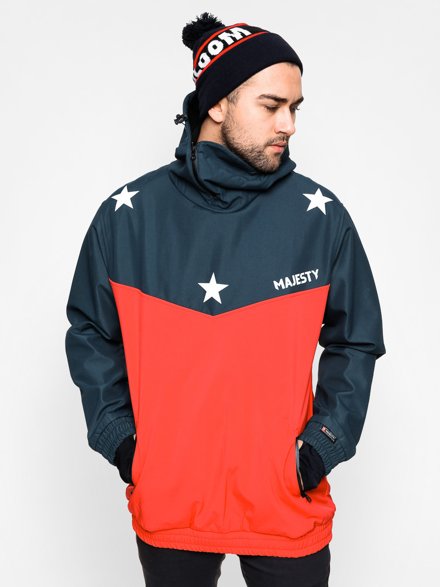 Męska Bluza aktywna Majesty Deathproof Softshell HD (dark blue/red)