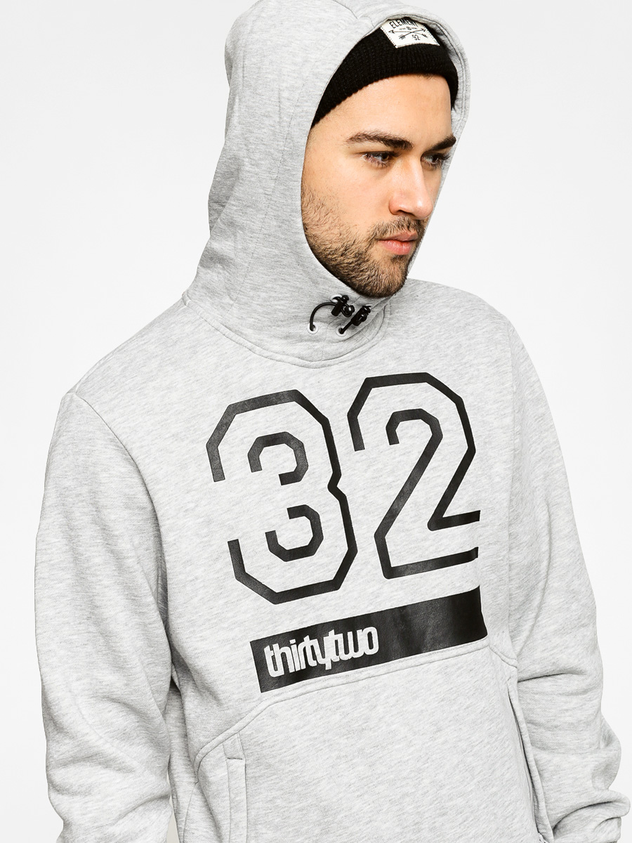 Męska Bluza z kapturem ThirtyTwo 32 Stamp HD (grey/heather)