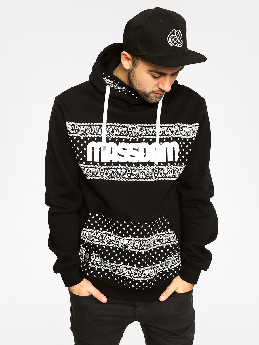 Bluza z kapturem MassDnm Compton HD (black)