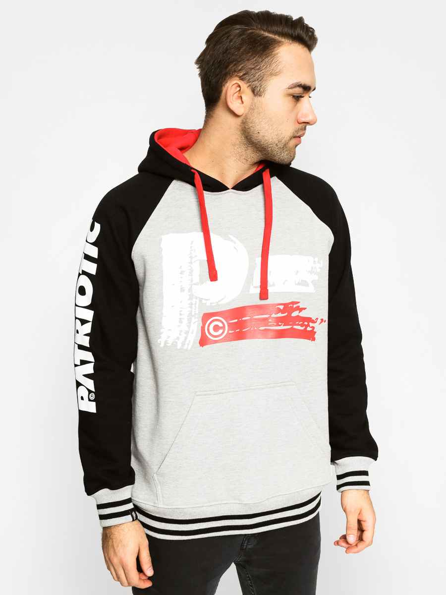 Bluza z kapturem Patriotic Kush HD (grey/black)