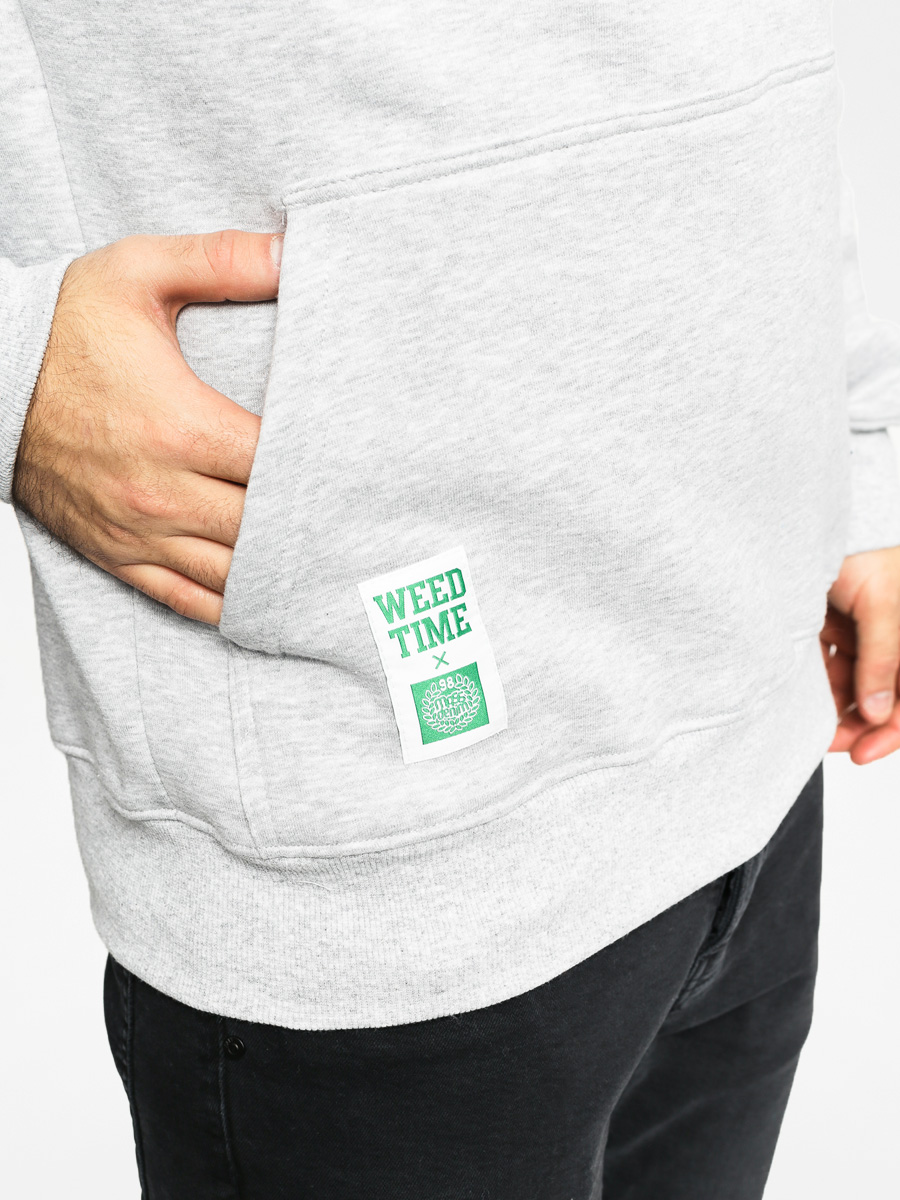 Bluza z kapturem MassDnm Weed Time HD (light grey)
