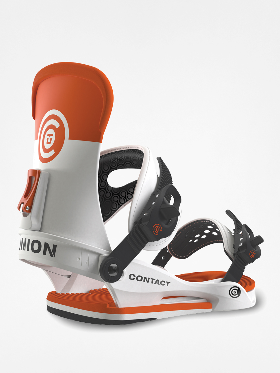 Męskie Wiązania snowboardowe Union Contact (white/orange)