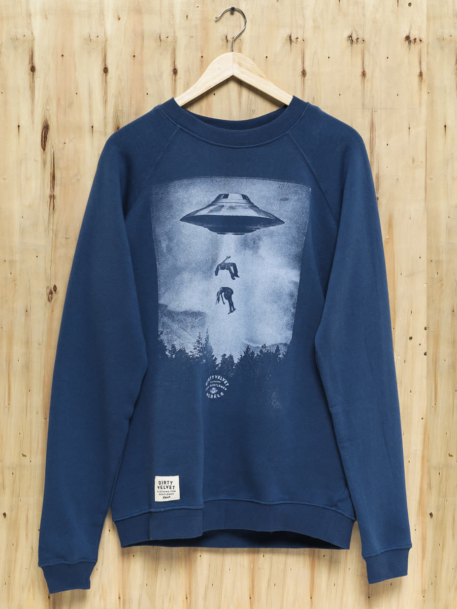 Bluza Dirty Velvet Ufo (dark denim)