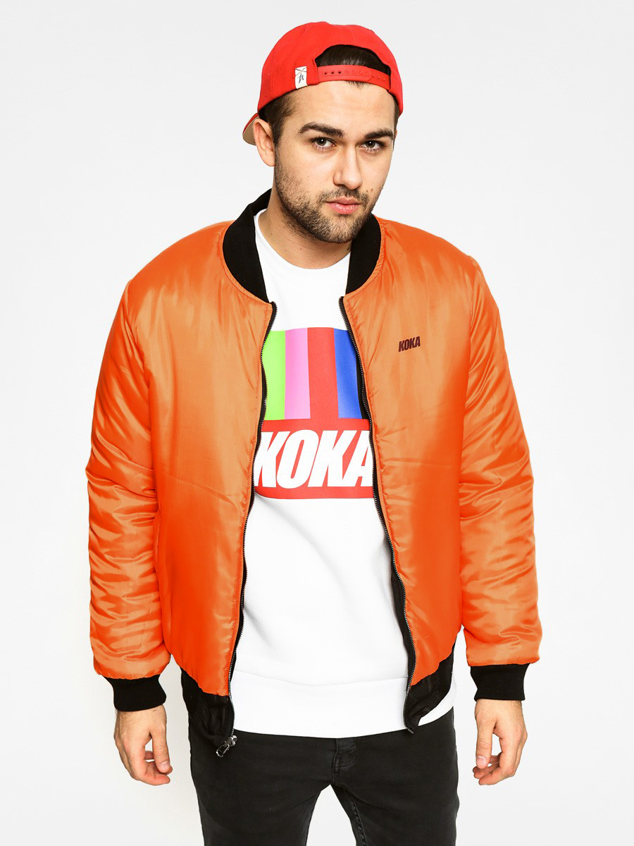 Kurtka Koka Tftr Bomber Reversible (black/orange)