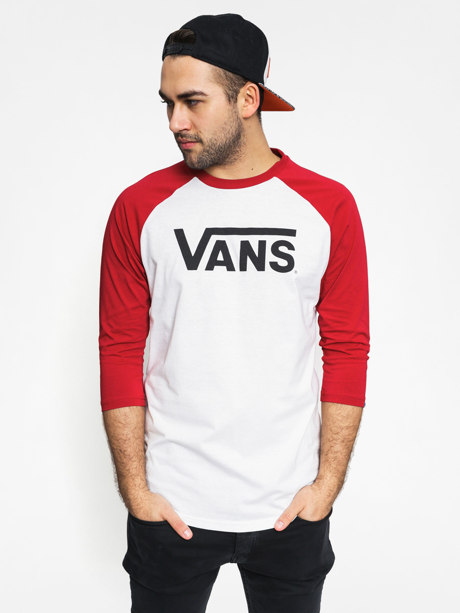 Koszulka Vans Classic Raglan 3I4 (white/cardinal/black)