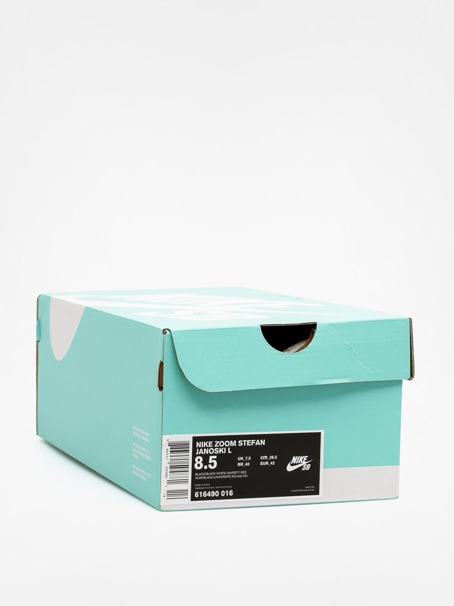 Buty Nike Stefan Janoski L (black/black/white unversty red)