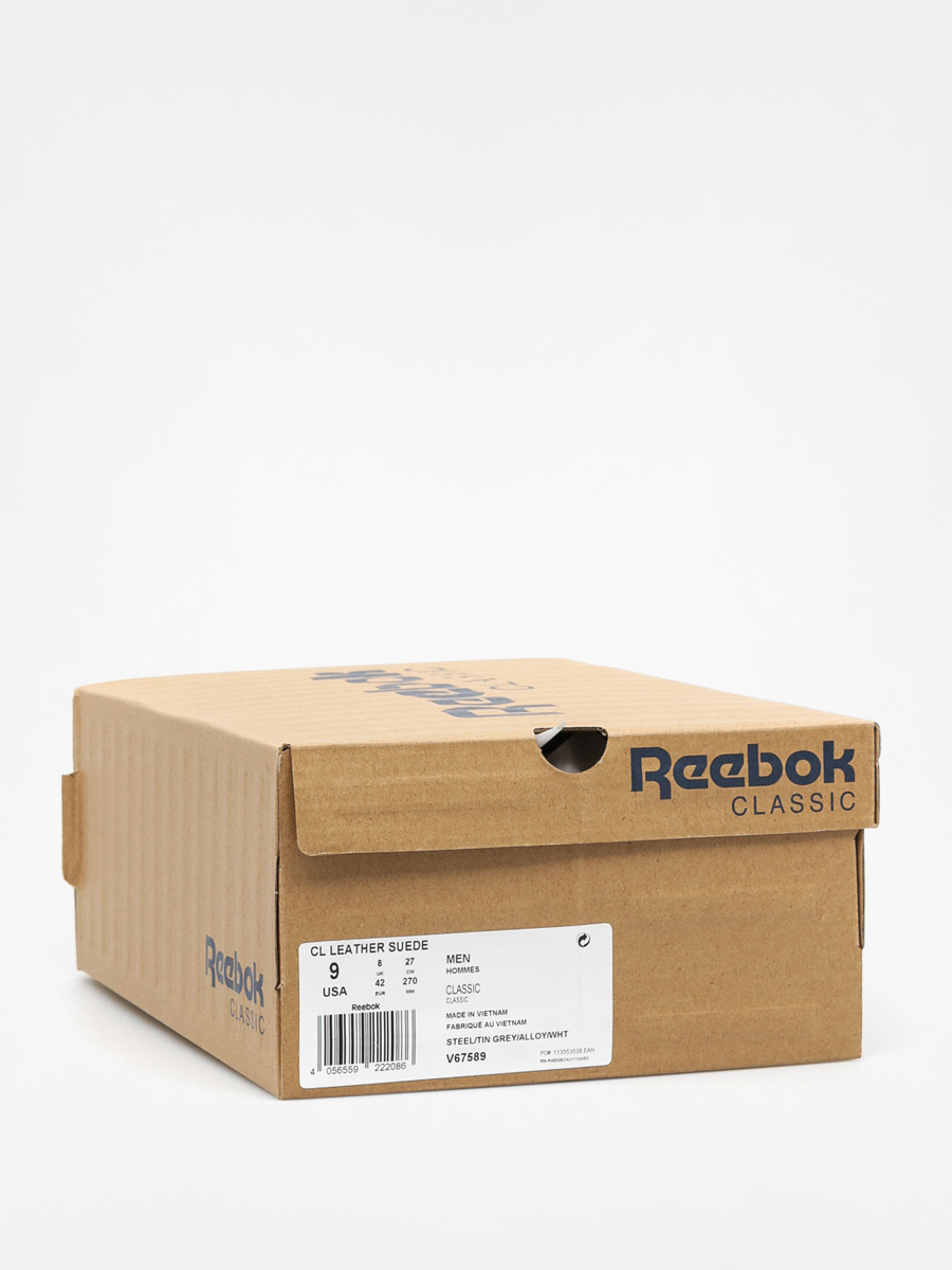 Buty Reebok Classic Leather Suede (steel/tin grey/alloy/white)