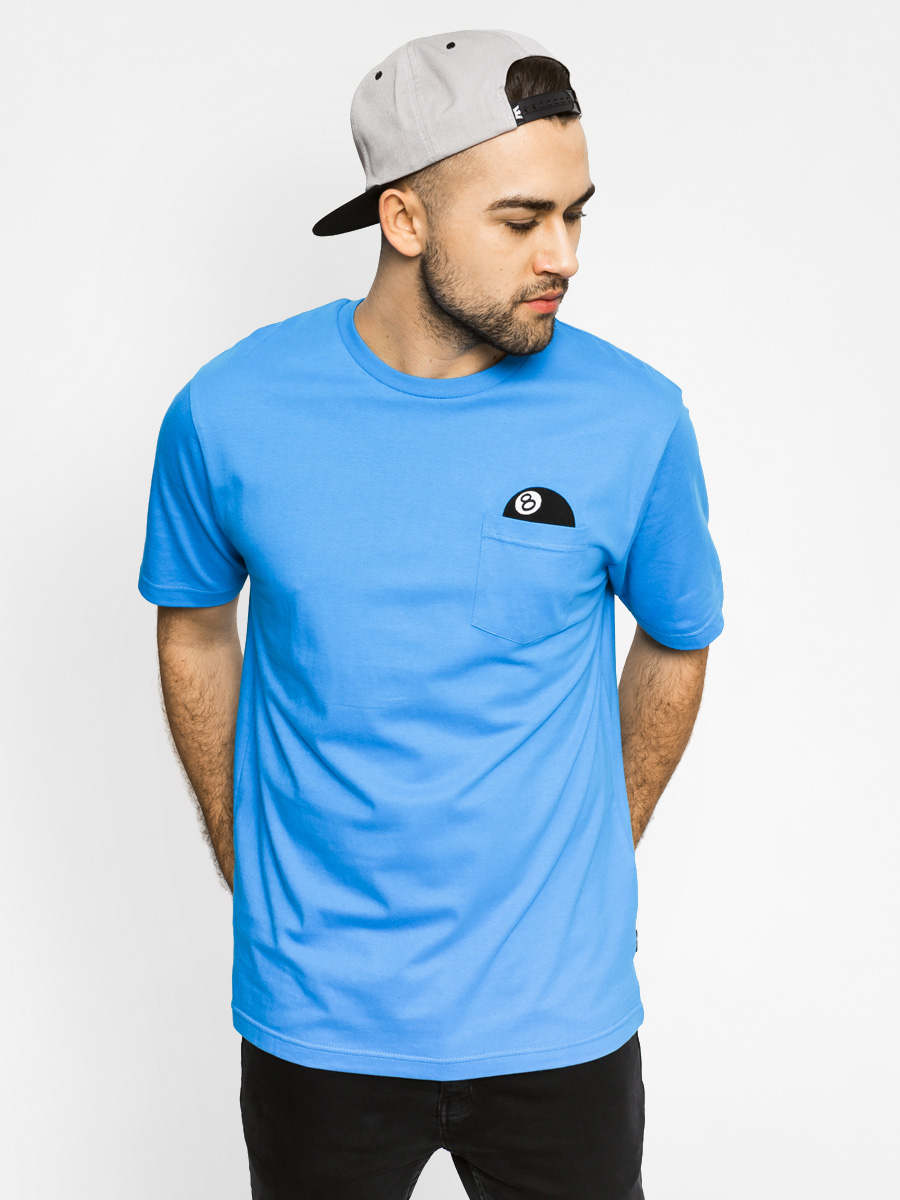 T-shirt Stussy 8 Ball S Sl Pocket (blue)