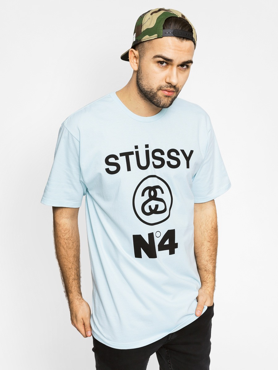 T-shirt Stussy Stussy No 4 (light blue)