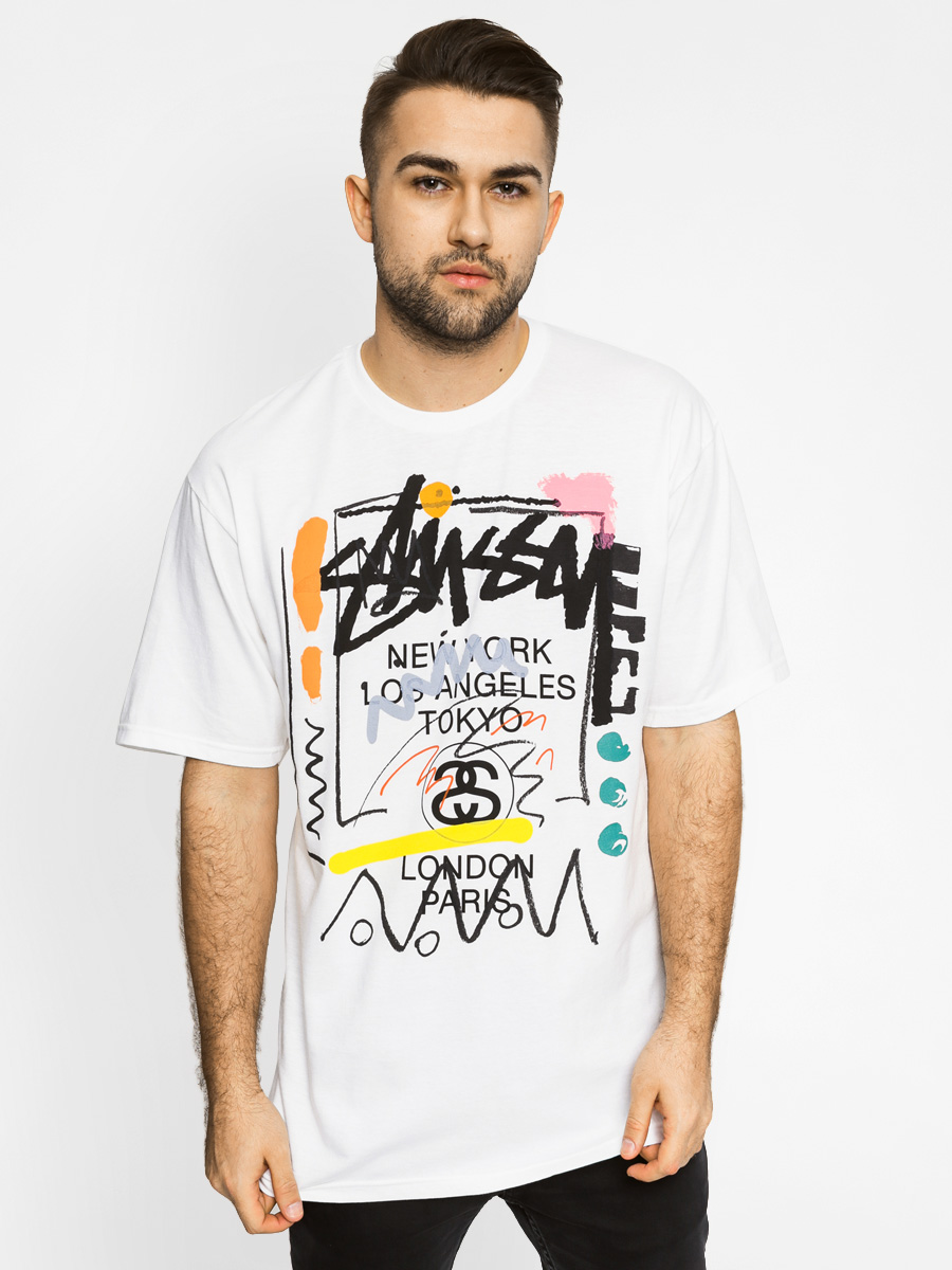 T-shirt Stussy Wt Doodle (white)