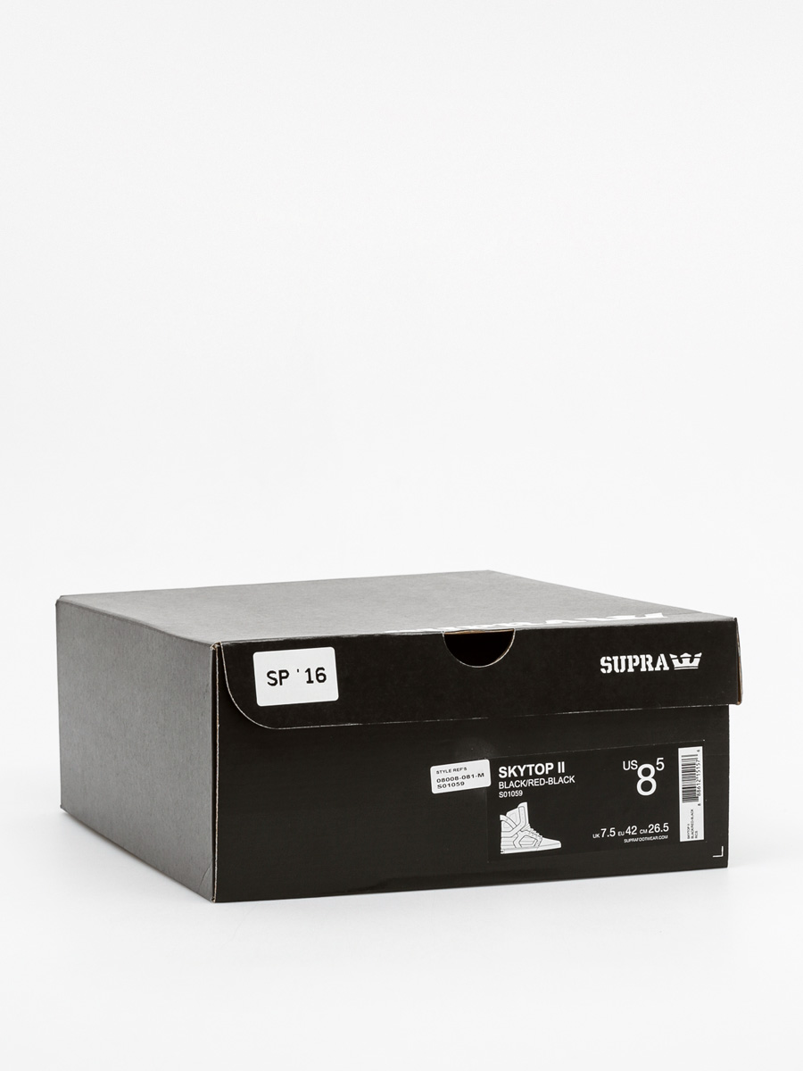 Buty Supra Skytop II (black/black red)