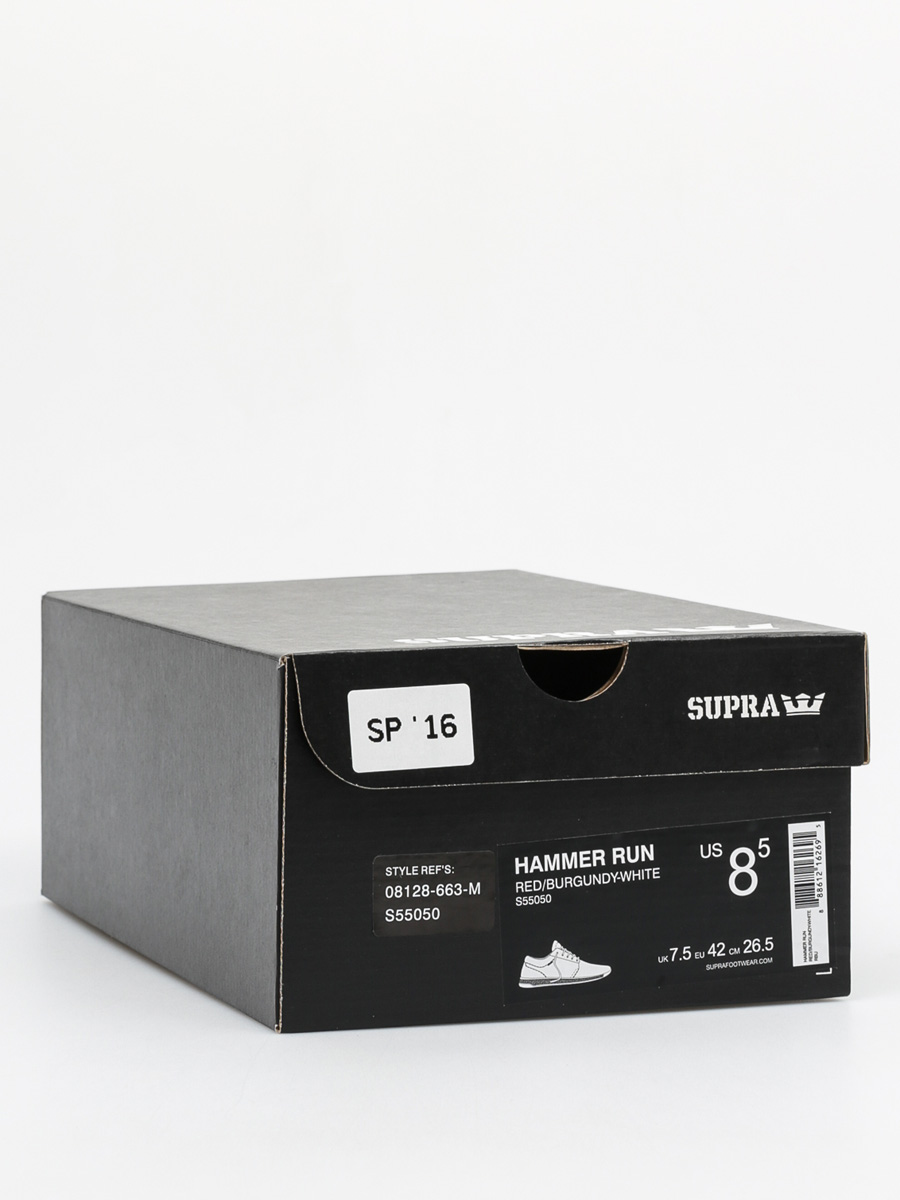 Buty Supra Hammer Run (red/burgundy white)