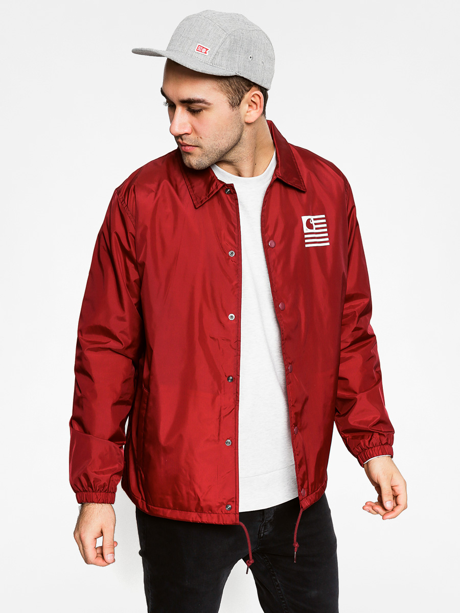Kurtka Carhartt State Coach Jacket (cordovan/white)