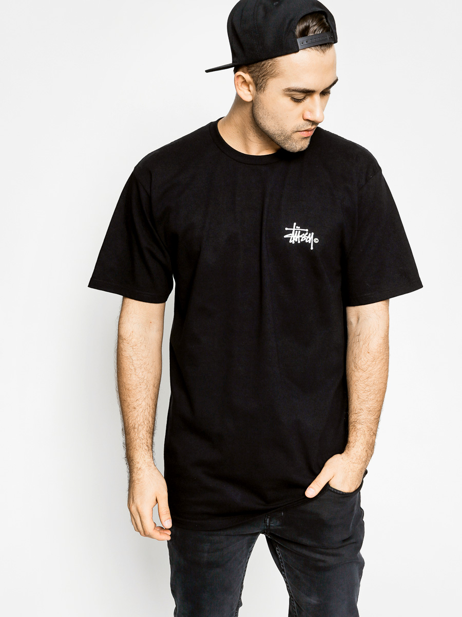 T-shirt Stussy Basic Logo Tee - czarny (black)