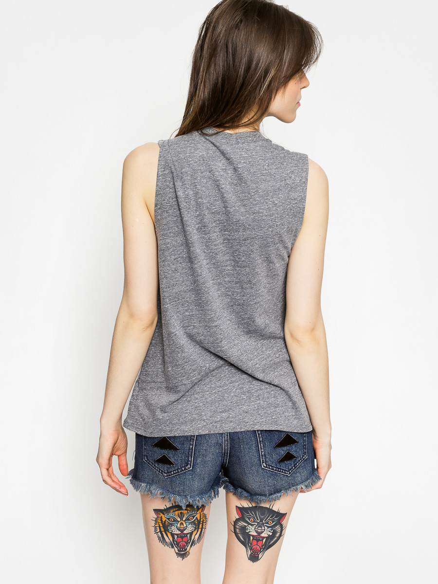 Koszulka Stussy World Tour Muscle Tee Wmn (grey heather)