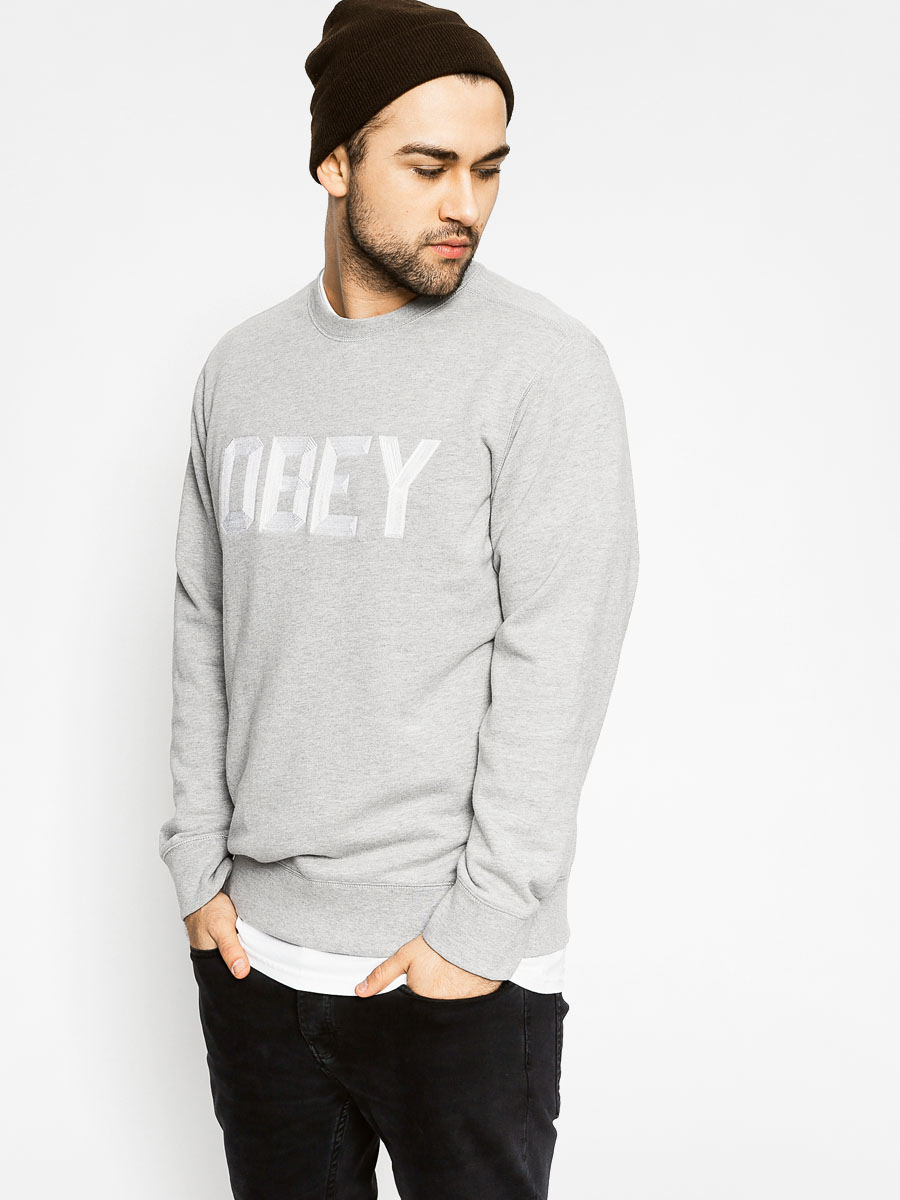 Bluza Obey Fordam Crew (heather grey)