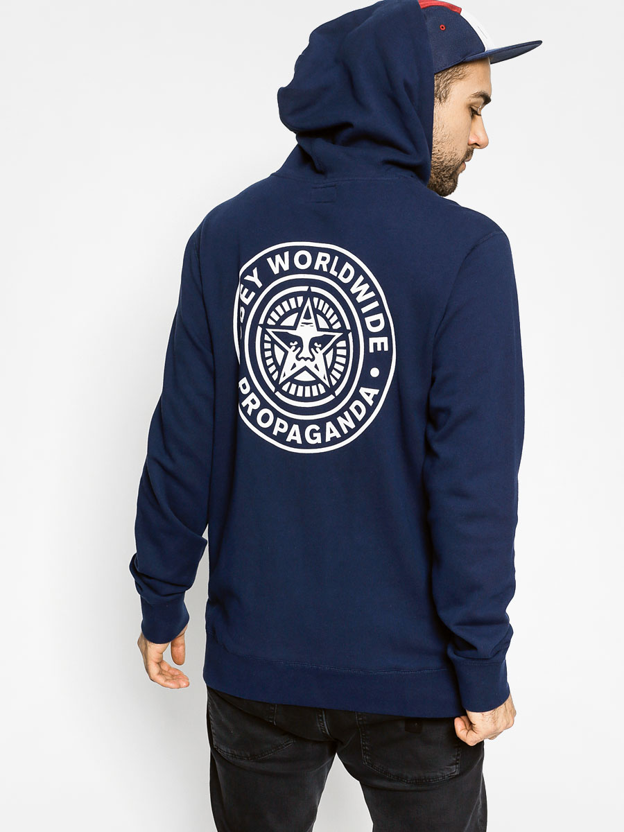 Bluza z kapturem Obey Propaganda Seal Pullover HD (navy)