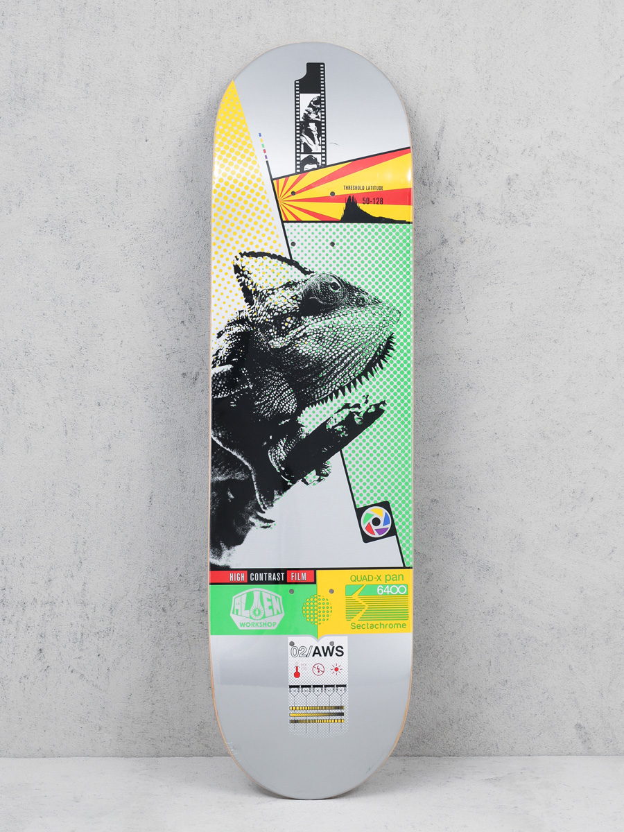 Deck Alienworkshop Sectachrome Chame (silver/black/green/yellow)