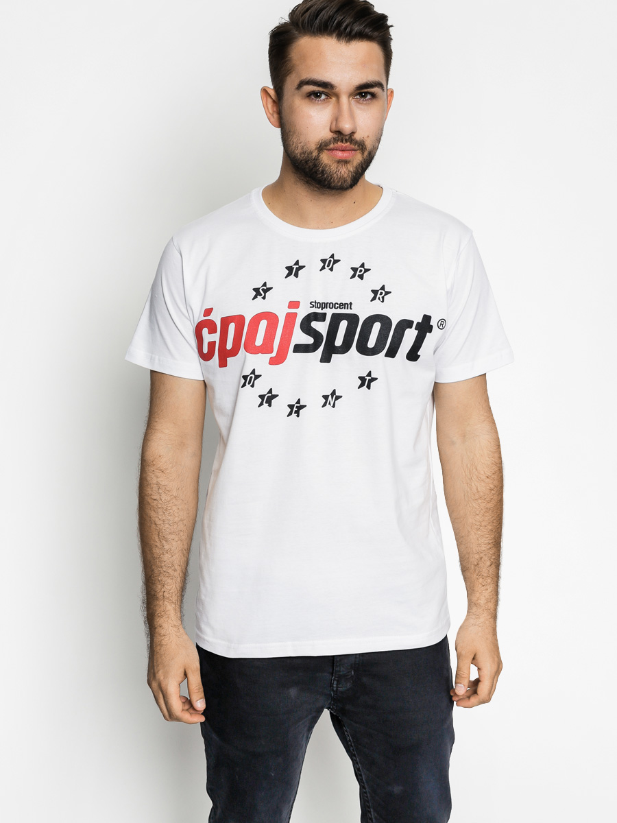 T-shirt Stoprocent Tms Ćpaj Sport 16 (white)